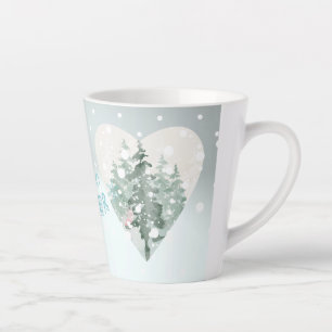 Taza De Café Latte Hola invierno