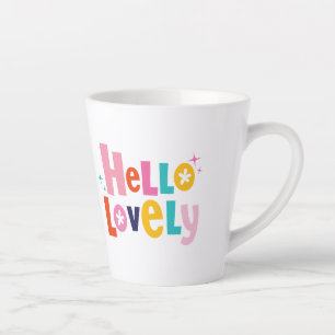 Taza De Café Latte Hola Lovey Latte Mug