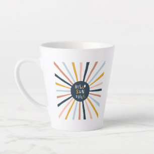 Taza De Café Latte Hola Sunshine