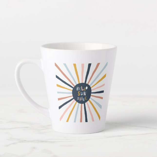 Taza De Café Latte Hola Sunshine (Izquierda)