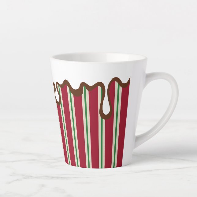 Taza De Café Latte Holiday Peppermint Coffee Cup (Derecha)