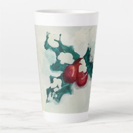 Taza De Café Latte Holly in Snow