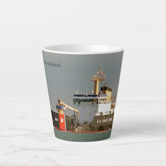Taza De Café Latte Hollyhock latte mug (Anverso)