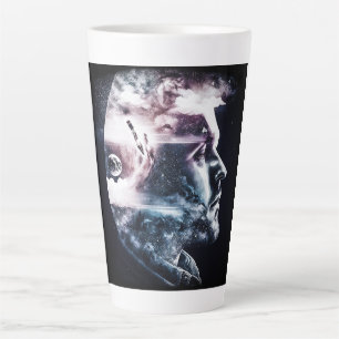 Taza De Café Latte Hombre de exposición doble Latte Mug