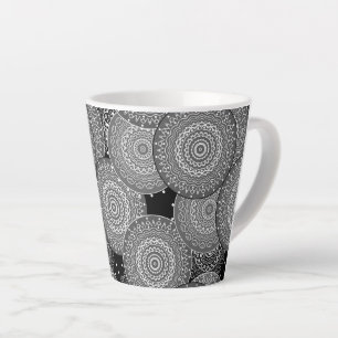 Taza De Café Latte Hombre de formas redondas círculos geométricos mod
