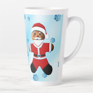 Taza De Café Latte Hombre de pan de Santa Gingerman