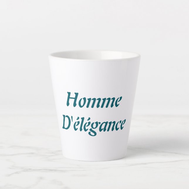 Taza De Café Latte Homme D'élégance Latte Mug (Anverso)