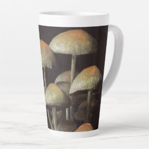 Taza De Café Latte Hongos