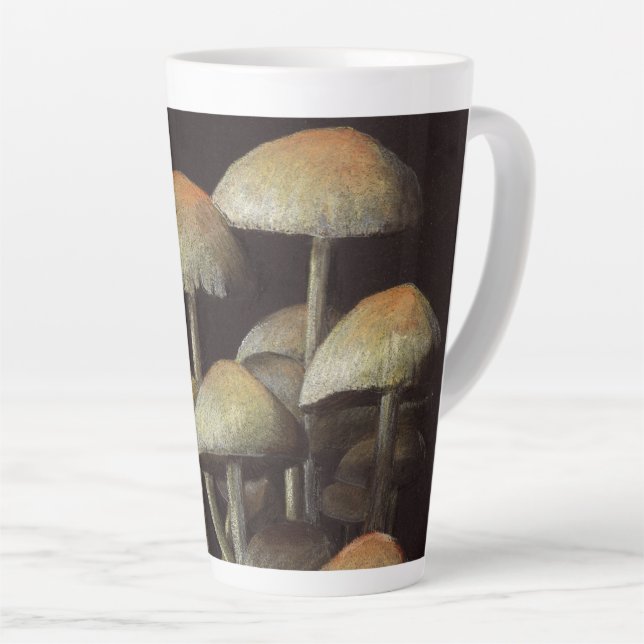 Taza De Café Latte Hongos (Ángulo derecho)