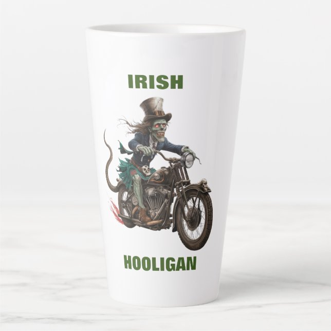 Taza De Café Latte Hooligan Mug de Irlanda (Anverso)