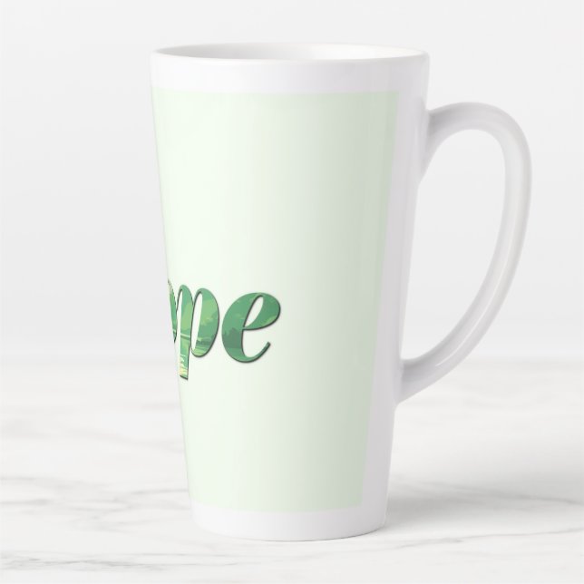 Taza De Café Latte Hope. (Derecha)