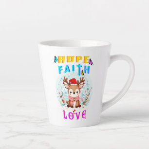 Taza De Café Latte Hope Faith Love