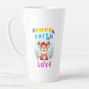 Taza De Café Latte Hope Faith Love
