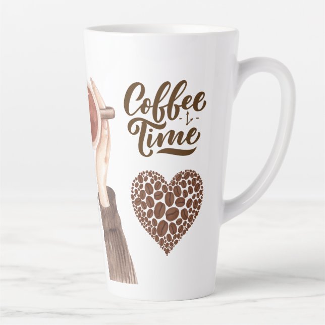 Taza De Café Latte Hora del café (Derecha)