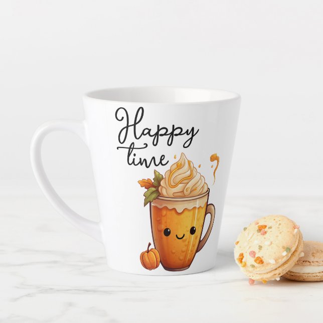 Taza De Café Latte Hora feliz (In situ)