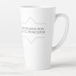 Taza De Café Latte Hotel Branding en un