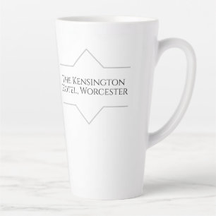 Taza De Café Latte Hotel Branding en un