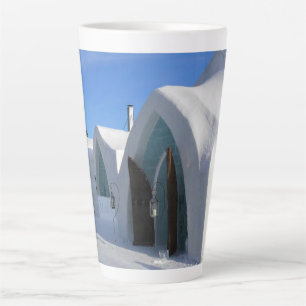Taza De Café Latte Hotel de Glace, Quebec, Canadá