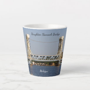 Taza De Café Latte Houghton Hancock Bridge latte mug