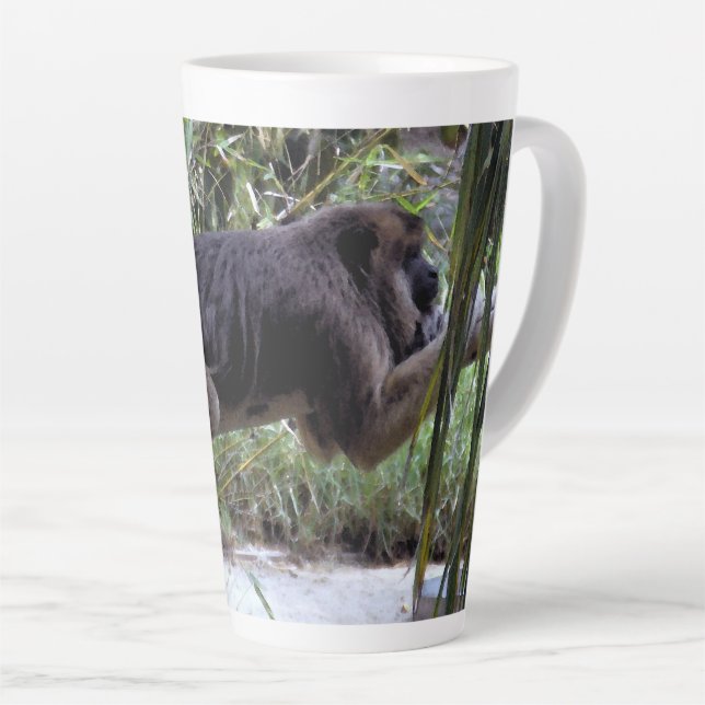Taza De Café Latte Howler Monkey Hangout Mug (Ángulo derecho)