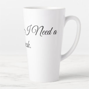 Taza De Café Latte Huele a que necesito un descanso.