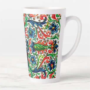 Taza De Café Latte Huellas Jewel Manuscript Medieval Flowlls Scrolls