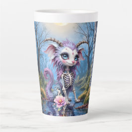Taza De Café Latte Huesos iluminados por la luna – Guardián de los su