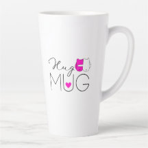 Hug Mug | Rosa caliente | Dar un abrazo | Obtener