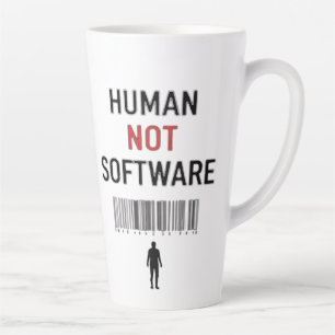 Taza De Café Latte Humano no software