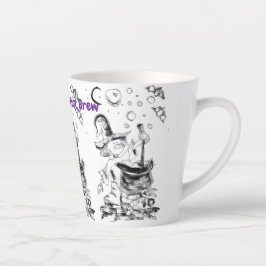 Taza De Café Latte Húmela con una cocción caliente
