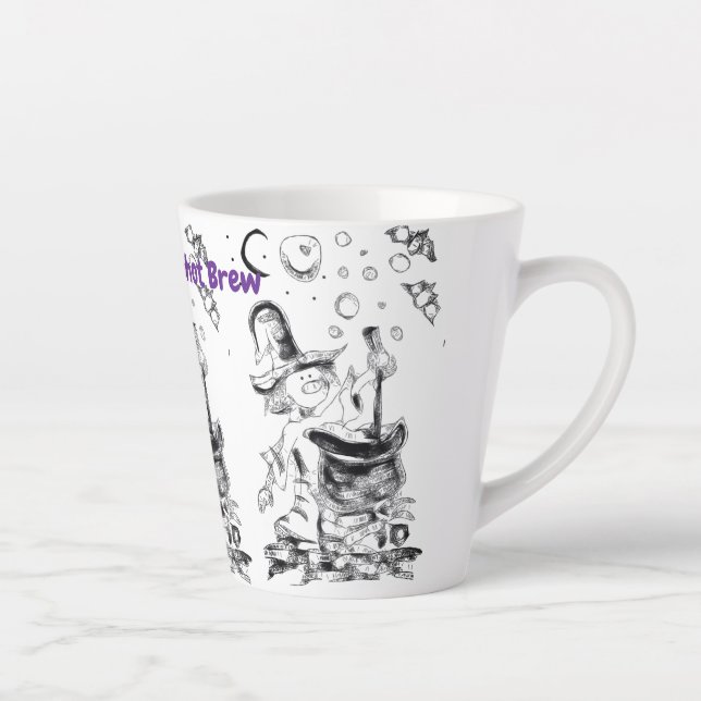Taza De Café Latte Húmela con una cocción caliente (Derecha)