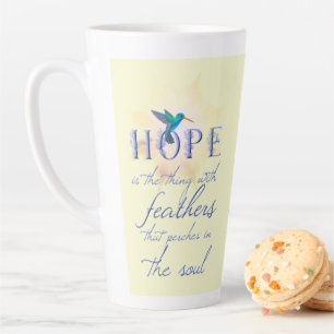 Taza De Café Latte Hummingbird Hope mug