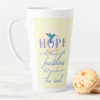 Taza De Café Latte Hummingbird Hope mug