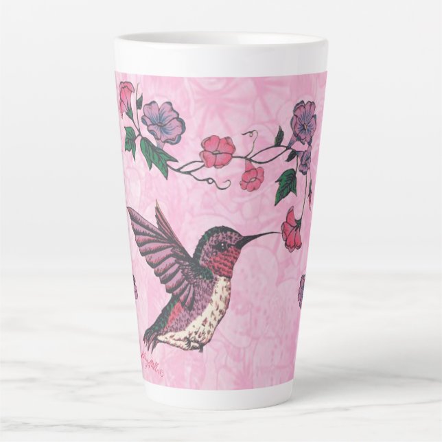 Taza De Café Latte Hummingbird Latte Mug (Anverso)