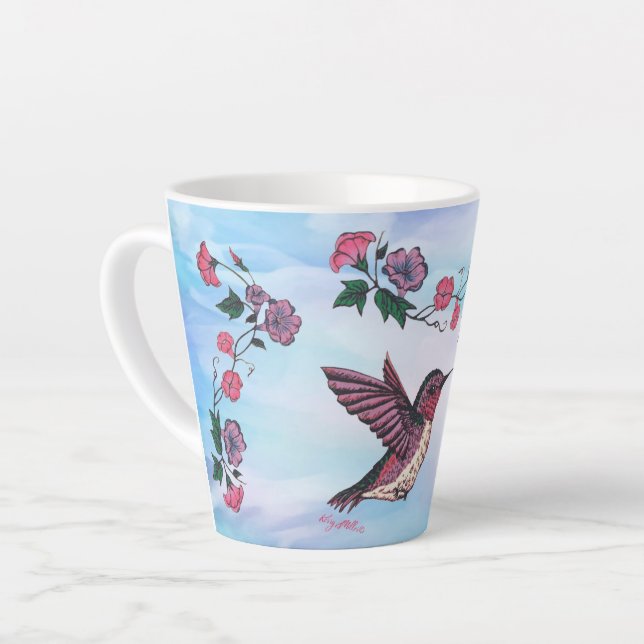 Taza De Café Latte Hummingbird Latte Mug (Ángulo izquierdo)