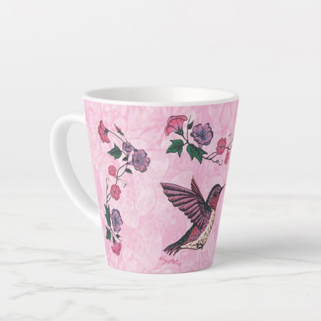 Taza De Café Latte Hummingbird Latte Mug (Ángulo izquierdo)