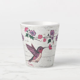Taza De Café Latte Hummingbird Latte Mug