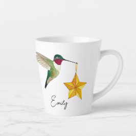 Taza De Café Latte Hummingbirds y Stars Latte Mug