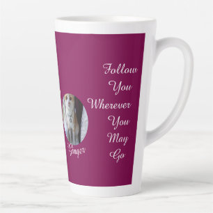 Taza De Café Latte Humor de Huella de Gato Foto de Gato
