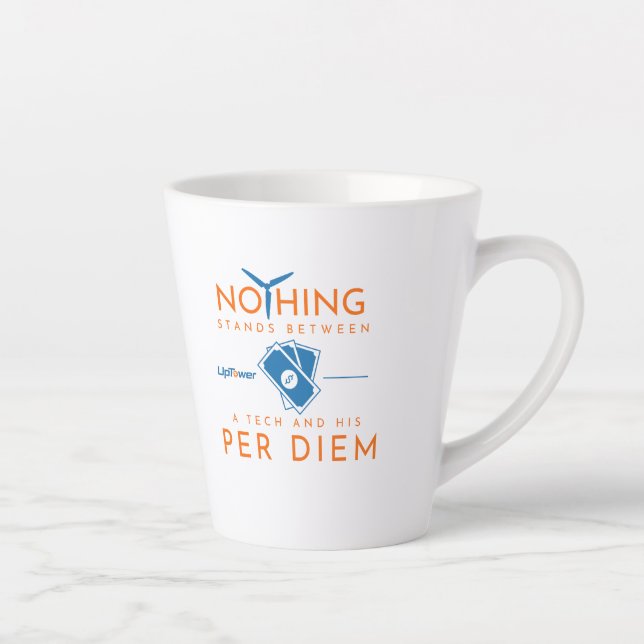 Taza De Café Latte Humor per diem - Mug (Derecha)