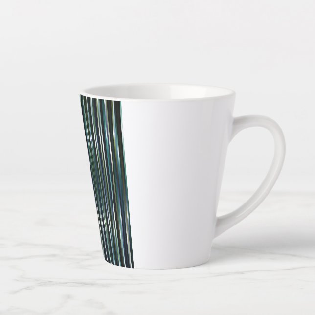 Taza De Café Latte humorvoll gestreifte (Derecha)