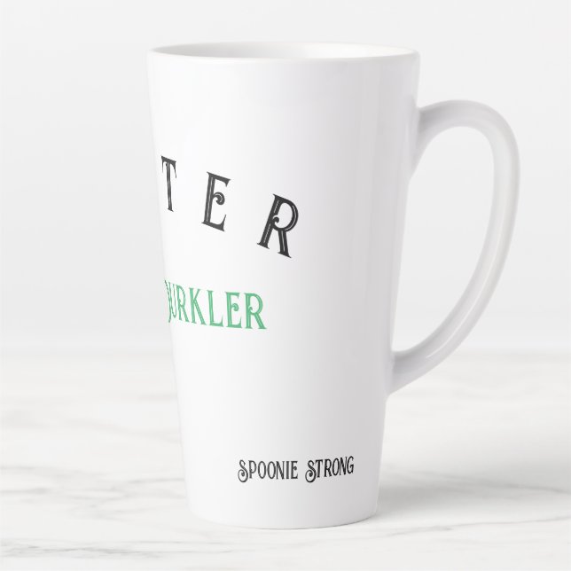 Taza De Café Latte Hurkle Durkle Mug (Derecha)