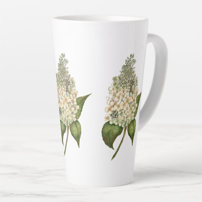 Taza De Café Latte Hydrangea Latte Mug (Ángulo derecho)