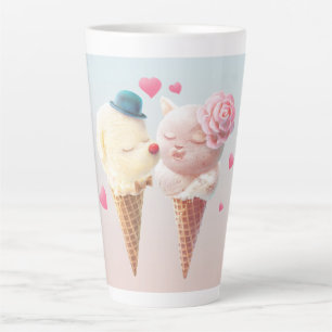 Taza De Café Latte Ice Cream Love