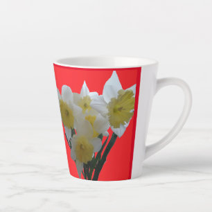Taza De Café Latte Ice Follies Daffodils Design Latte Mug