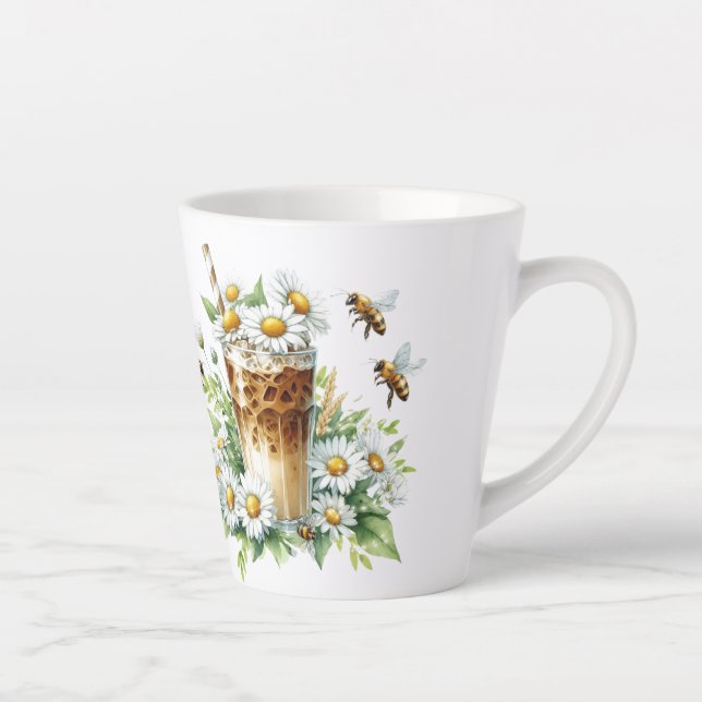 Taza De Café Latte Iced Coffee and Bees (Derecha)