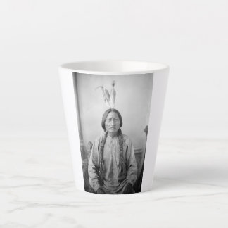Taza De Café Latte Icono Americano Nativo: Líder Lakota Toro Sentado