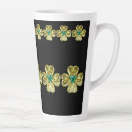 Taza De Café Latte iconos de gemas