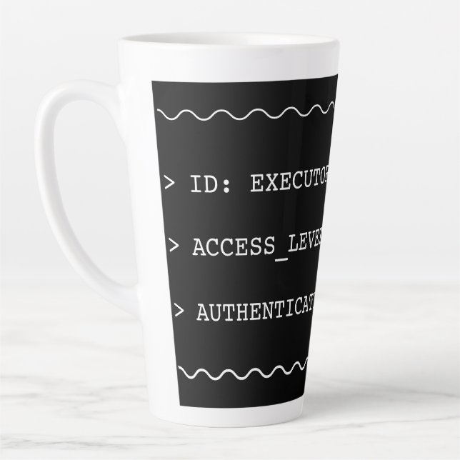 Taza De Café Latte Identity Verified (Izquierda)