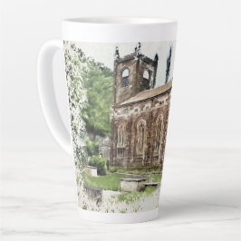 Taza De Café Latte Iglesia de Santa María, Luddenden